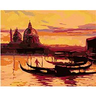 Evening Venice, 40×50 cm, without frame and without canvas shut off - Painting by Numbers