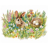 Easter Rabbit, 80×100 cm, without frame and without canvas - Painting by Numbers