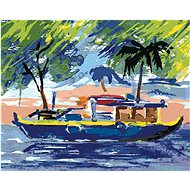 Cruise ship, 40×50 cm, without frame and without canvas shut off - Painting by Numbers