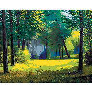 Vzdušný les, 80×100 cm, bez rámu a bez vypnutí plátna - Painting by Numbers