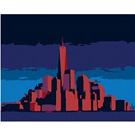 Glowing Manhattan in New York, 40×50 cm, without frame and without canvas shut off - Painting by Numbers
