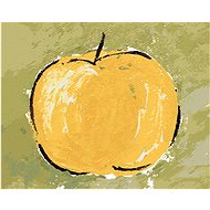 Still life apple I (Haley Bush), 40×50 cm, stretched canvas on frame - Painting by Numbers