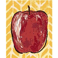 Still life apple II (Haley Bush), 40×50 cm, stretched canvas on frame - Painting by Numbers