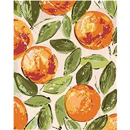 Still life of oranges (Haley Bush), 40×50 cm, stretched canvas on frame - Painting by Numbers