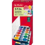 HERLITZ 24 removable colours, palette lid - Watercolours