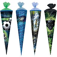 HERLITZ cone 50 cm hexagonal, mixed motifs for boys (1 pc) - Storage Sack