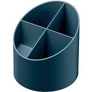 HERLITZ Round, 4 Compartments, Dark Blue - Pencil Holder