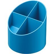 HERLITZ Round, 4 Compartments, Blue - Pencil Holder