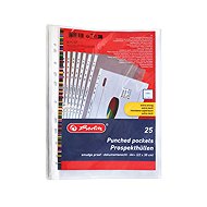 HERLITZ A4/100 micron, matt - pack of 25 - Sheet Potector