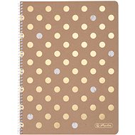 HERLITZ A4, 80 sheets, square, spiral, Pure Glam - Notepad