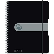 HERLITZ A5, 80 sheets, square, black - Notepad