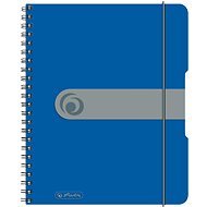 HERLITZ A5, 80 sheets, square, spiral, blue - Notepad