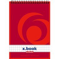HERLITZ A6, 50 sheets, square, red - Notepad
