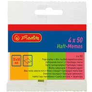 HERLITZ 20 x 50 mm, 4 x 50 leaves, neon colours - Sticky Notes