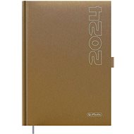Herlitz A5 denní metalický zlatý - Diář