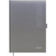 Herlitz A5 denní metalický stříb. - Diář