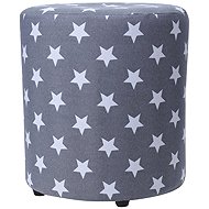 Home Styling Collection Pouf STARS, 30 cm, grey - Ottoman