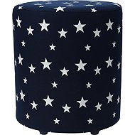 Home Styling Collection Pouf STARS, 30 cm, dark blue - Ottoman