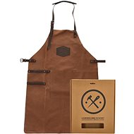 H&S Leather barbecue apron brown - Apron