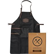 H&S Leather barbecue apron black - Apron