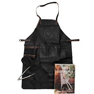 H&S Leather apron in gift box with glove and pliers black - Apron