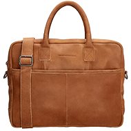 Leather laptop bag 15,6" cognac - Laptop Bag