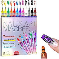 FunCo Nail Art Marker Pen Set 12pcs - Nail Decoration