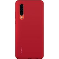 Huawei Original Silikon Car Cover Rot für P30 - Handyhülle