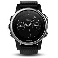 Garmin Fenix ??5S Silver Optic Black Band - Smart Watch