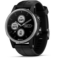 Garmin Fenix ??5S Plus Silver, Black Band - Smart Watch