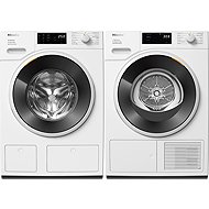 MIELE TSF 763WP EU1 LW EcoSpeed&8kg + WSF664WCS EU1 LW TDos 8kg - Washer Dryer Set