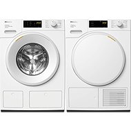 MIELE WSB683WCS D LW TDos & Steam 8 kg 125 Gala Edition + TSC 663 WP 125 Edition - Washer Dryer Set