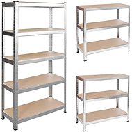 Humberg Metal storage shelf 180 × 90 × 40 cm silver - Shelving Unit