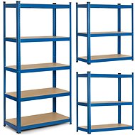 Humberg Metal storage shelf 180 × 90 × 40 cm blue - Shelving Unit