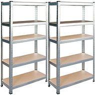 Humberg Metal storage rack set of 2 pcs. 150 × 75 × 30 cm HR-810 - Shelving Unit