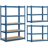 Humberg Metal shelf 150 × 75 × 30 cm blue - Shelving Unit