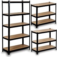 Humberg Metal shelf 150 × 75 × 30 cm black - Shelving Unit