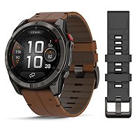 Garmin Fenix 8 Pro 51mm AMOLED Sapphire Carbon Grey DLC Titanium/Chestnut Leather - Smart Watch