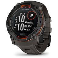 Garmin Instinct 3 50mm Solar, fekete, sötétszürke szíjjal - Smart Watch