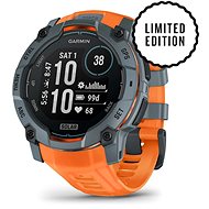 Garmin Instinct 3 50mm Solar, szürke, narancs szíjjal - Smart Watch