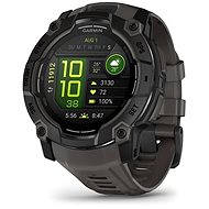 Garmin Instinct 3 50mm AMOLED, fekete, sötétszürke szíjjal - Smart Watch