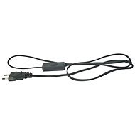 EMOS Flexo PVC kábel 2 × 0,75 mm2 kapcsolóval, 2m, fekete - Tápkábel