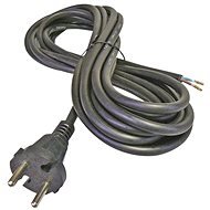 EMOS Flexo Rubber Cord 2 × 1,5mm2, 3m, Black - Power Cable