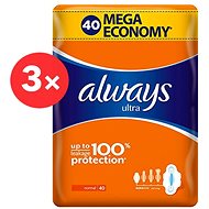 ALWAYS Ultra Normal Plus 3× 40 Pcs - Sanitary Pads