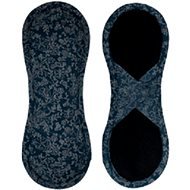 Bamboolik Fabric Menstrual Pad Bi-cotton - Satin (velcro) 1 pcs Dark Blue - Sanitary Pads