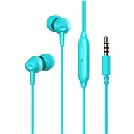 E48P with microphone, blue - Headphones
