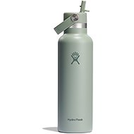 Hydro Flask Stainless Steel Thermal Bottle Standard Mouth Straw Cap 621 ml Agave new - Thermos