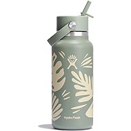 Hydro Flask Stainless Steel Thermal Bottle Wide Mouth Straw Cap 946 ml Botanical Bliss - Thermos