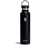 Hydro Flask Stainless Steel Thermos Bottle Standard Mouth Flex Cap 709 ml Black - Thermos