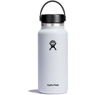 Hydro Flask Stainless Steel Thermos Bottle Wide Mouth Flex Cap 946 ml White - Thermos